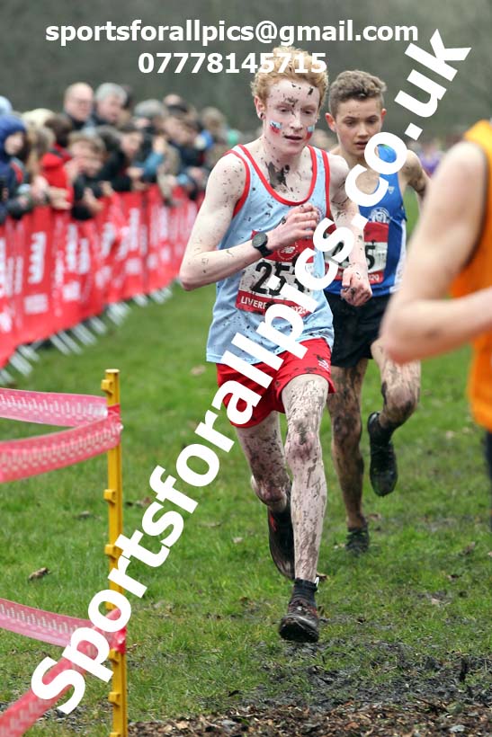 Intermediate boys, 2020 New Balance English Schools Champs., Sefton Park, Liverpool. Photo: David T. Hewitson/Sports for All Pics